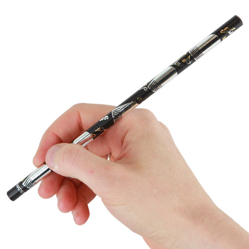 Piano Pencil Black with White Grand Pianos and Music Notes and Symbols