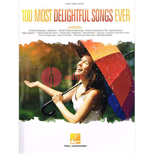 100 Most Delightful Songs Ever - Piano/Vocal/Guitar PVG Hal Leonard 145438