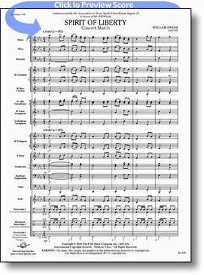 Spirit of Liberty - William Owens - FJH Music Company Score/Parts