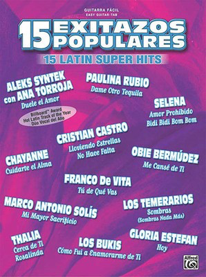 15 Exitazos Populares (15 Latin Super Hits) - Guitar Hal Leonard Easy Guitar