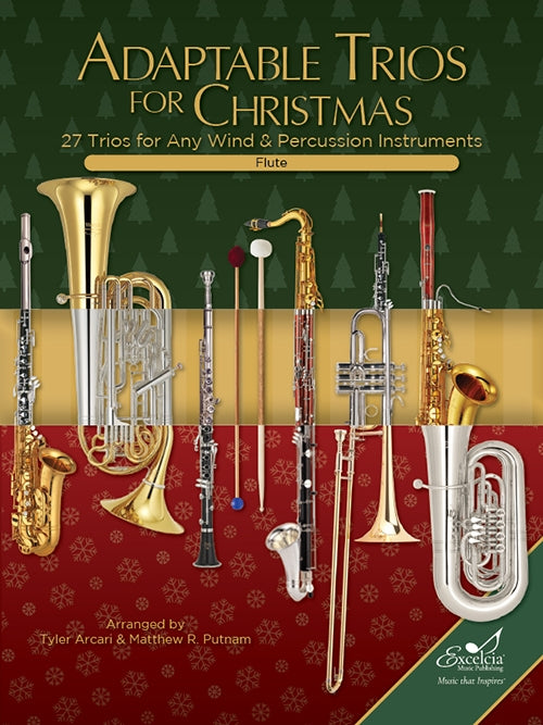 Adaptable Trios for Christmas - Flute - Arranged by Arcari/Putnam - Excelcia