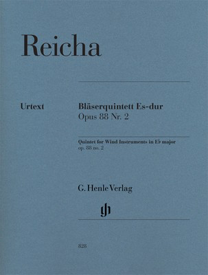 Quintet E flat major Op. 88 No. 2 - for Wind Quintet - Anton Reicha - Bassoon|Clarinet|French Horn|Flute|Oboe G. Henle Verlag Wind Quintet Score/Parts