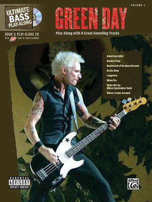 Green Day - Ultimate Bass Play-Along - Bass Guitar Alfred Music Bass TAB with Lyrics & Chords /CD