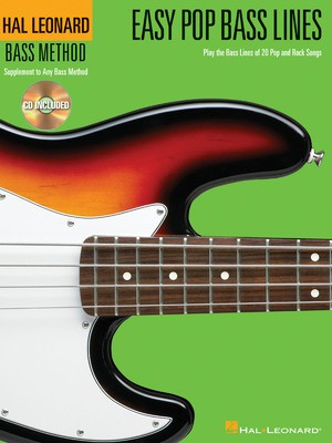 Easy Pop Bass Lines - Easy Bass Guitar/CD Hal Leonard 695809