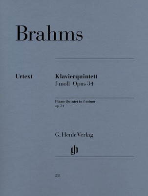 Brahms - Piano Quintet Op34 Fmin - Piano Quintet Parts Henle HN251