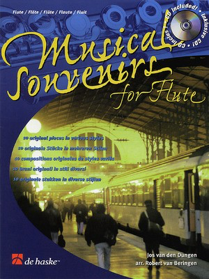 Musical Souvenirs for Flute - 10 Original Songs in Various Styles - Flute Robert van Beringen De Haske Publications /CD