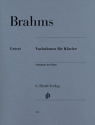 Variations for Piano - Johannes Brahms - Piano G. Henle Verlag Piano Solo