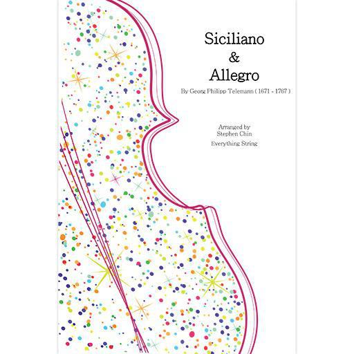 Telemann - Siciliano & Allegro - String Orchestra Grade 3 Score/Parts arranged by Chin Everything String ES92