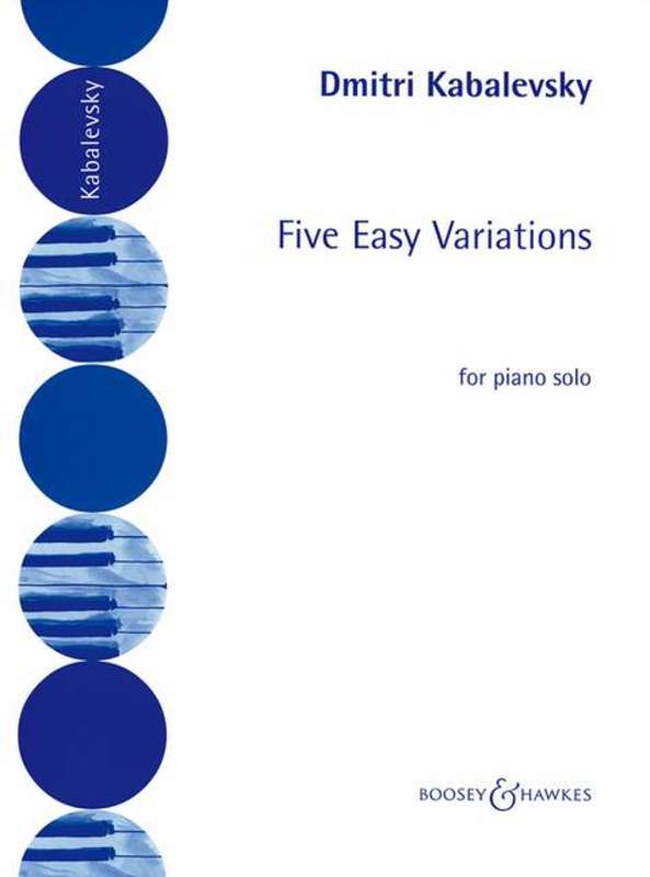 5 Easy Variations Op. 51 - Kabalevsky - Piano Solo - Boosey & Hawkes