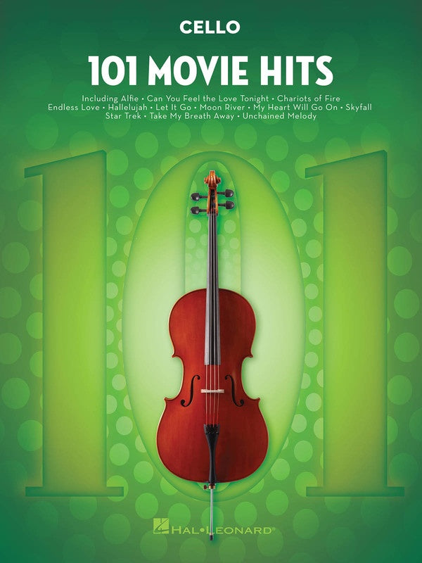 101 Movie Hits - Cello Solo - Hal Leonard 158096