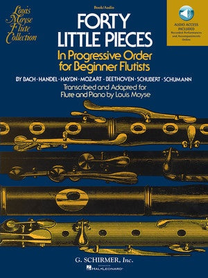 40 Little Pieces - Flute/Piano Accompaniment/Audio Access by Moyse Schirmer 50490444