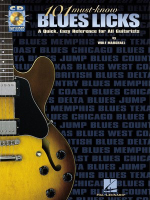 101 Must-Know Blues Licks - Guitar Wolf Marshall Hal Leonard Guitar TAB /CD