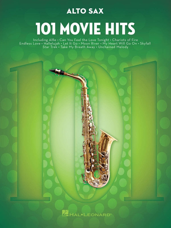 101 Movie Hits - Alto Saxophone Solo - Hal Leonard 158089